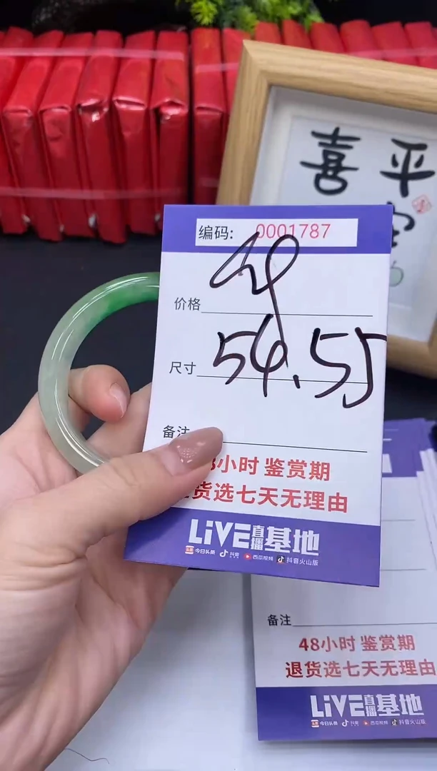 未镶嵌手镯翡翠0001787