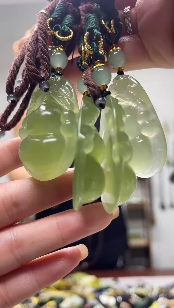 未镶嵌岫玉吊坠多样性发货*拍一发一