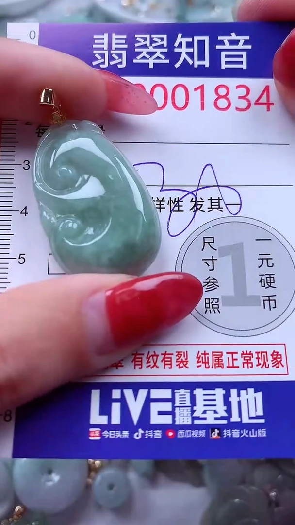 吊坠(不含链)未镶嵌翡翠1834