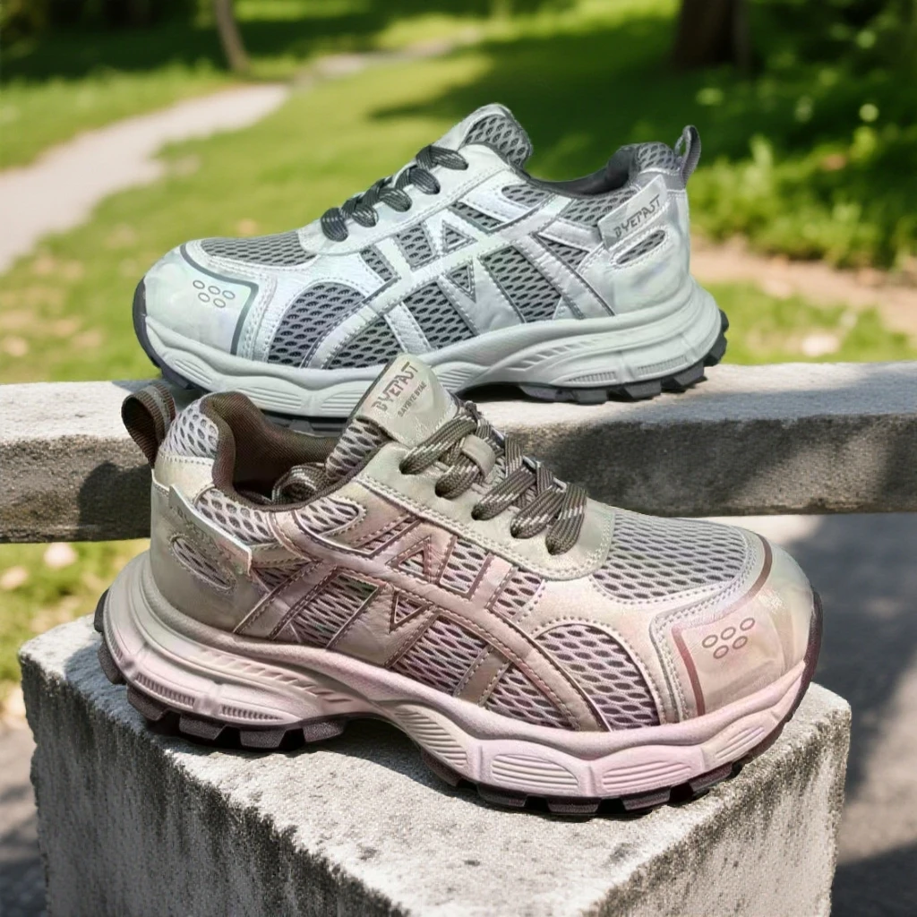 女士休闲透气百搭四季款老爹鞋