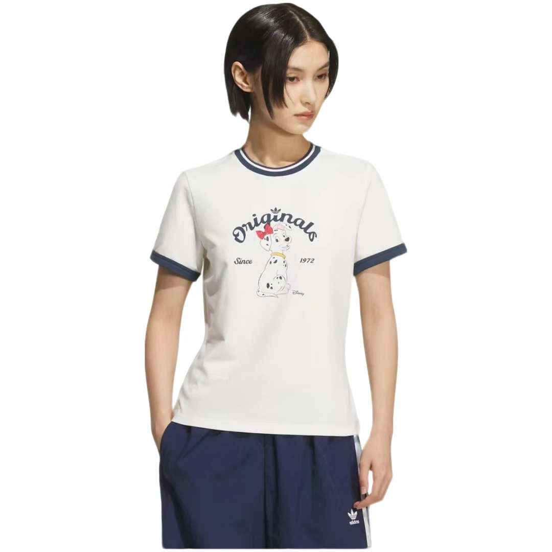 adidas三叶草【流光风】迪士尼联名款运动短袖T恤KG6696