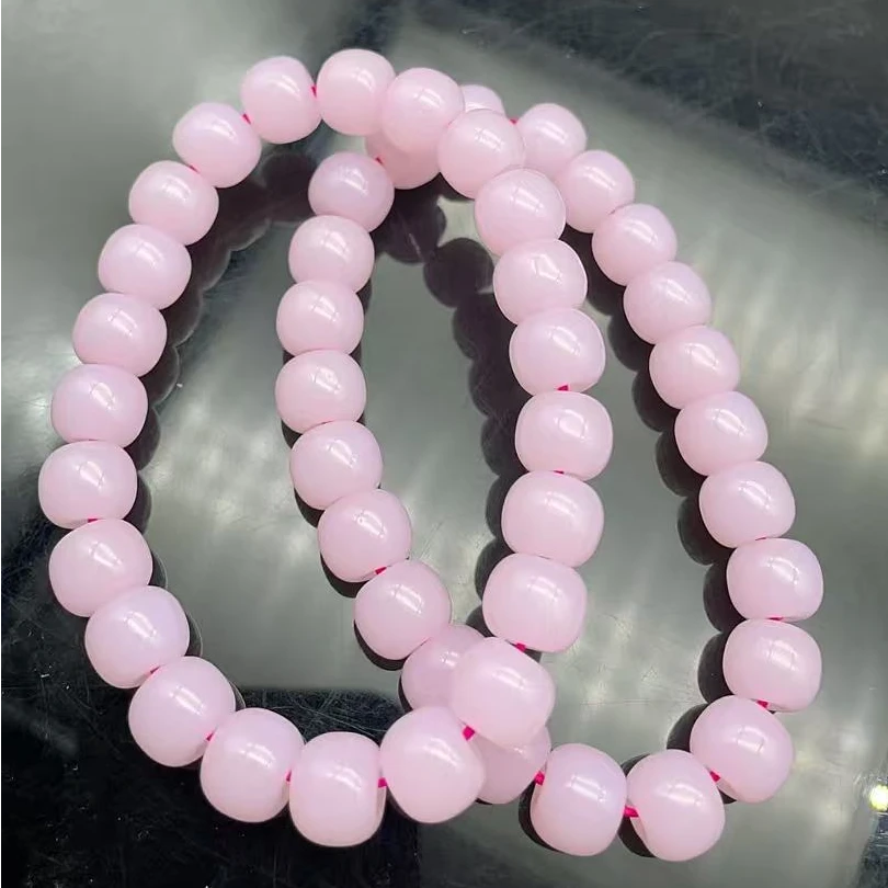 【帅总严选】高端收藏 新疆和田玉藕粉手串LQ015