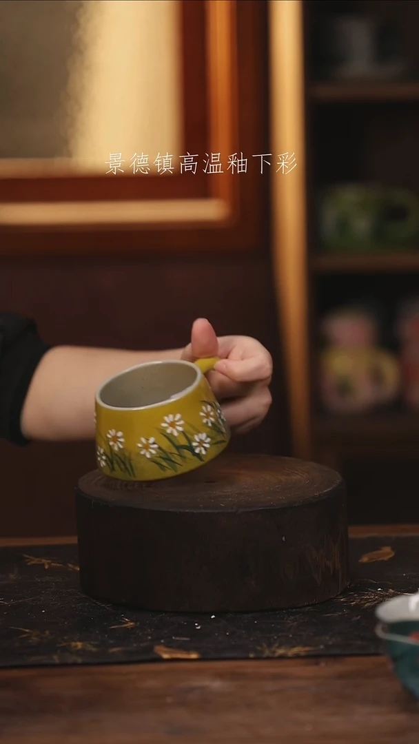 陶瓷景德镇高温釉下手绘陶瓷@L282@