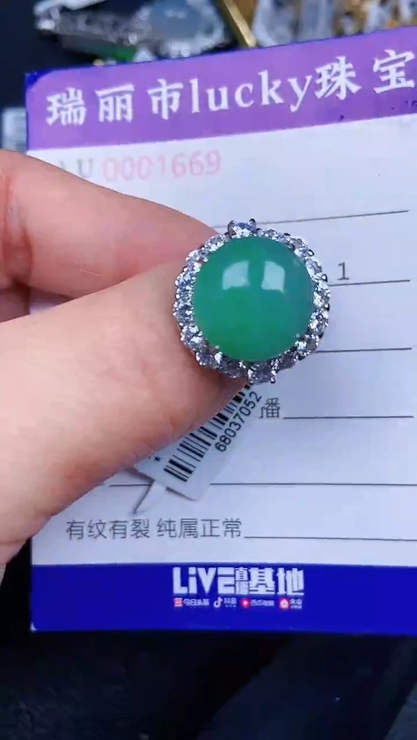 颈饰银S925镶嵌翡翠1699