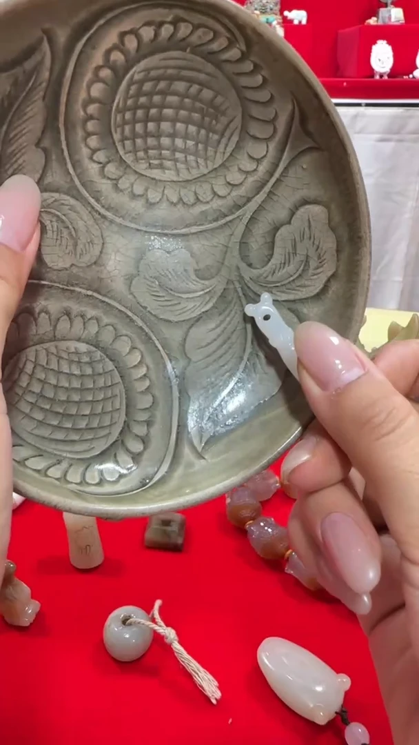 瓷片瓷器，手工，手绘