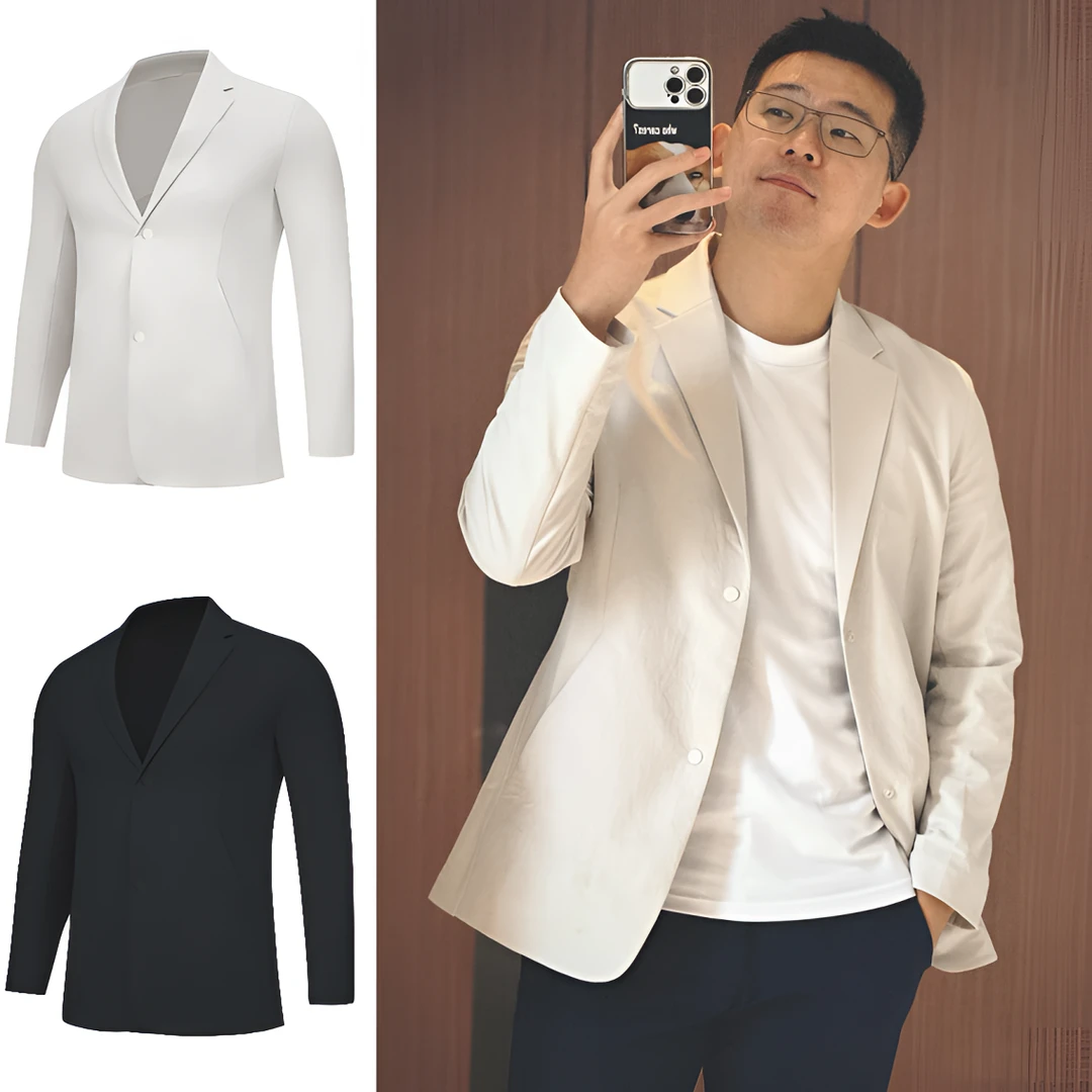 旅行家系列！3D立体裁剪轻便西装春季高端透气休闲抗皱夹克外套潮