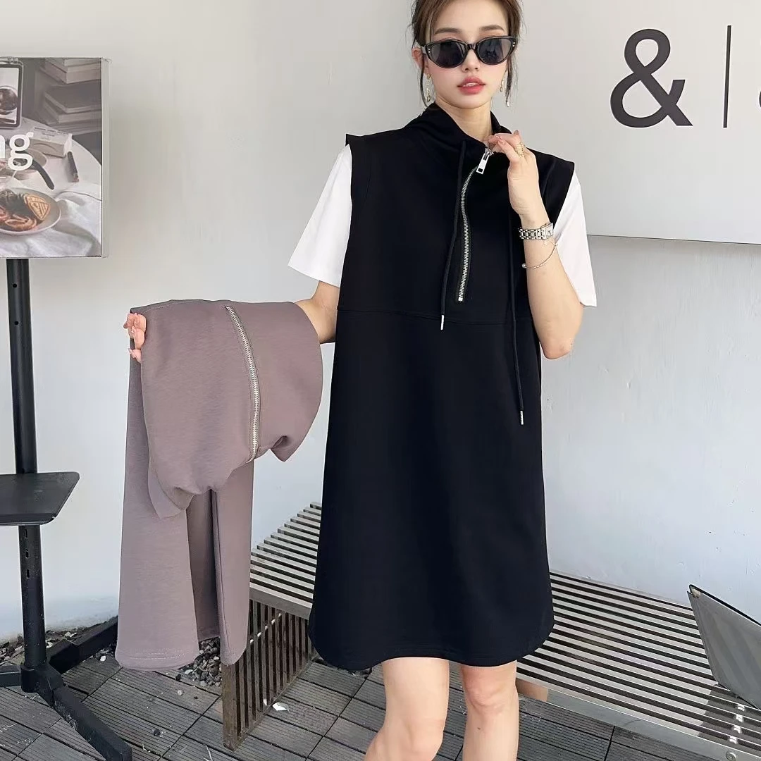【锦衣服饰】SN 2803半拉链款连衣裙