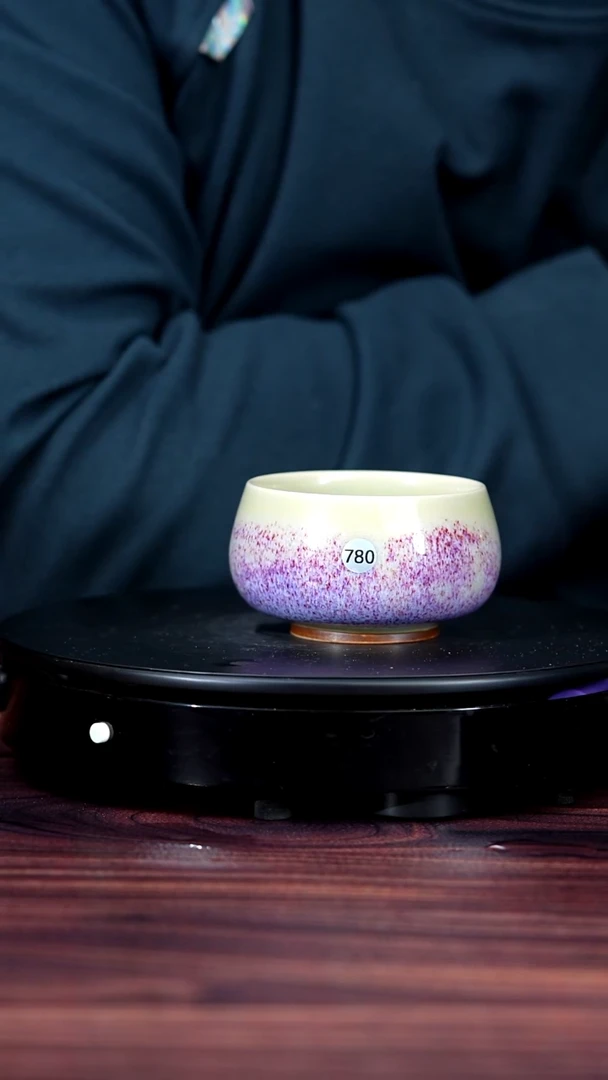 780#李晓虎一级品原矿钧瓷禅定杯