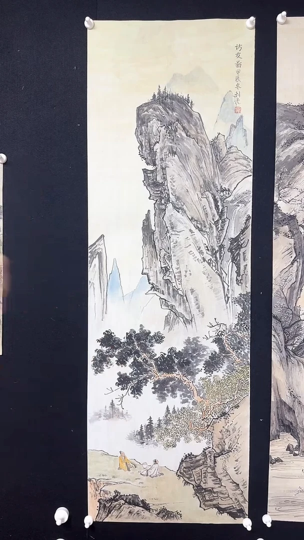 【闪购商品】国画山水绘画访友