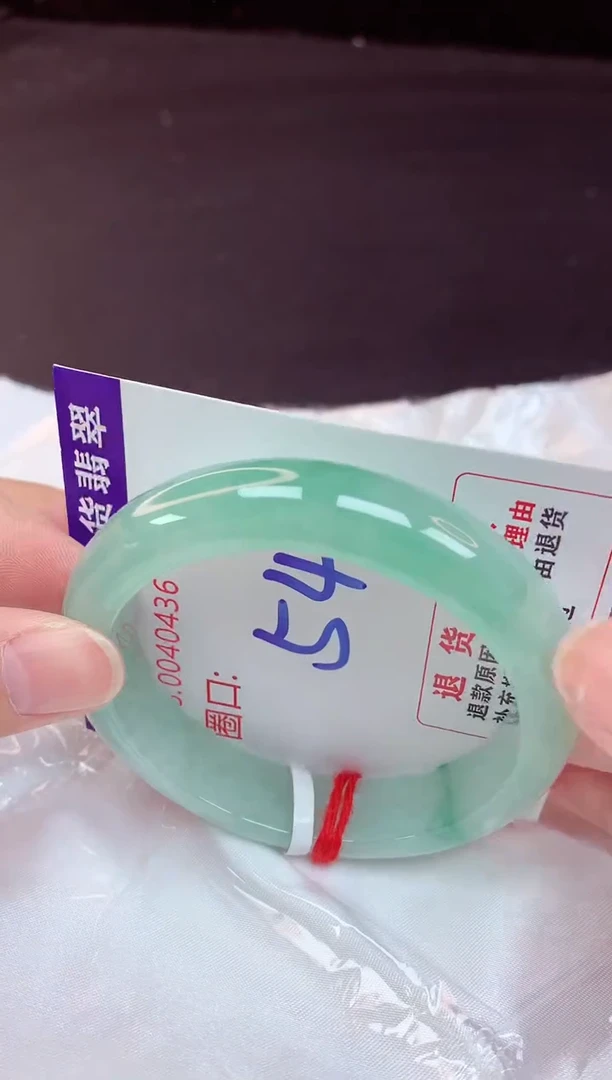 未镶嵌手镯翡翠54（48小时鉴赏期 ）