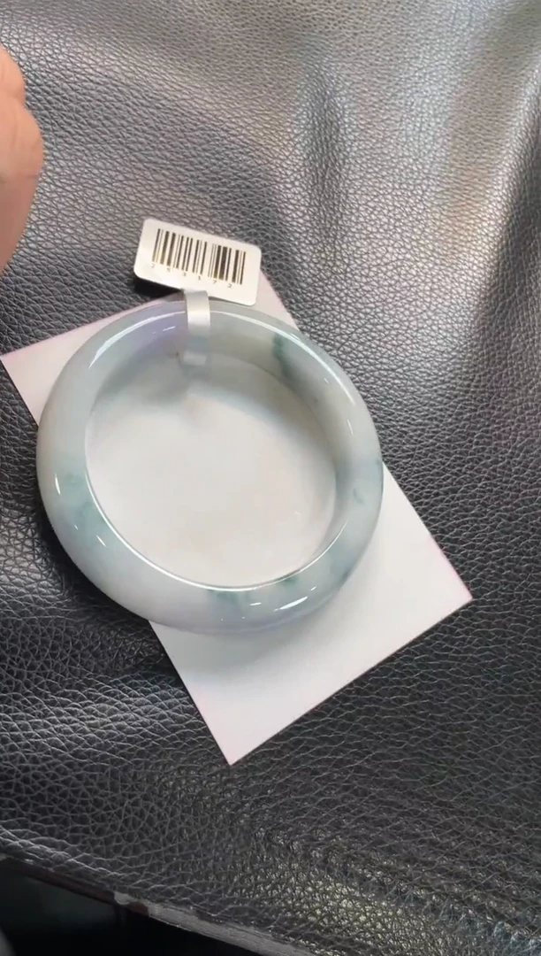 未镶嵌手镯翡翠74号链接 有纹 59正圈