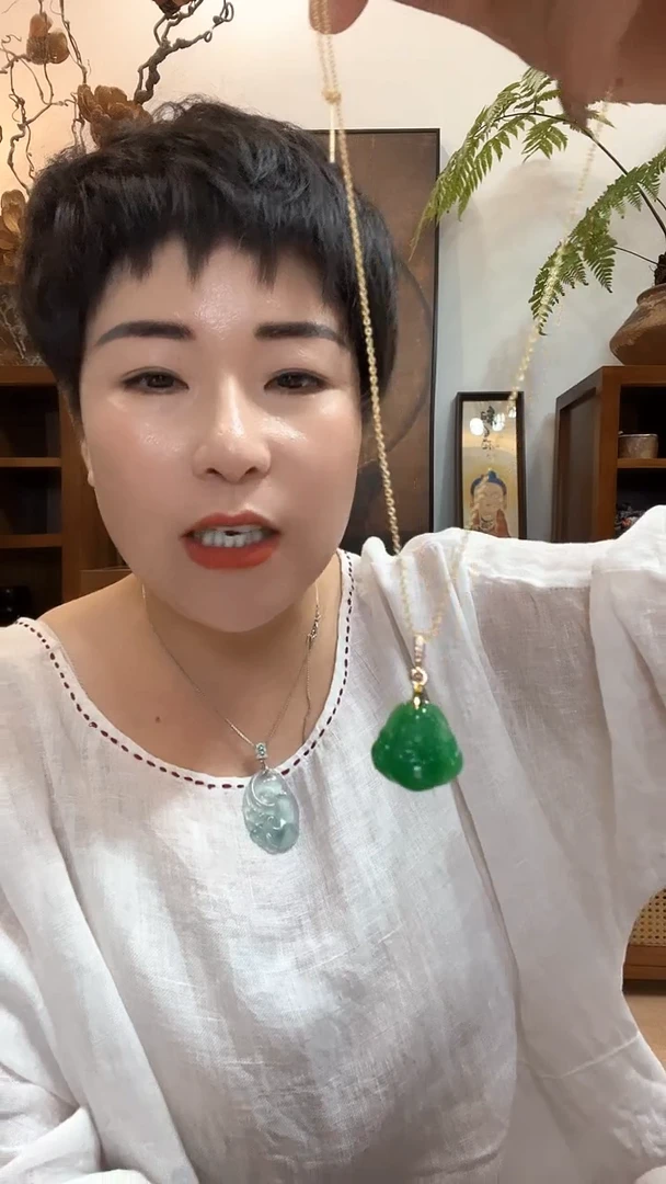 吊坠(赠链)合金翡翠082