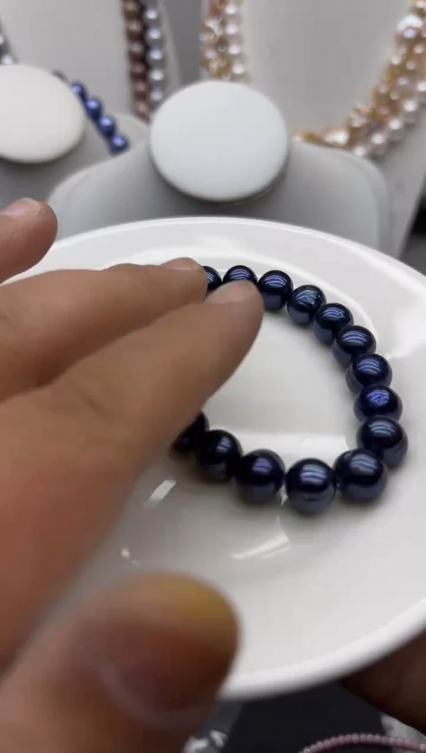 淡水珍珠钛钢颈饰1