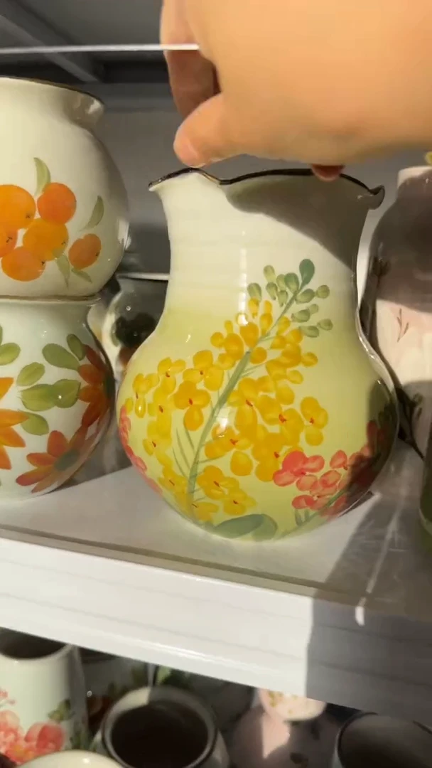 瓶陶景德镇手工绘画陶瓷