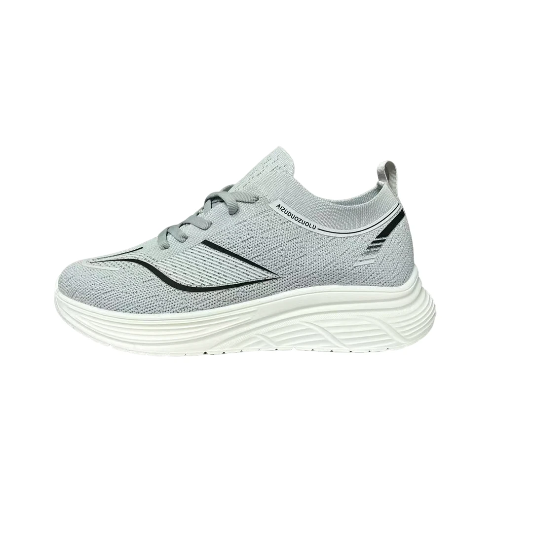 男士百搭休闲鞋舒适潮流轻便复古拼接跑鞋健步鞋飞织透气6269