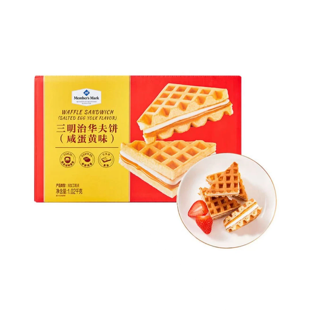「MembersMark/山姆」咸蛋黄味三明治华夫饼（烘烤糕点）1.02kg