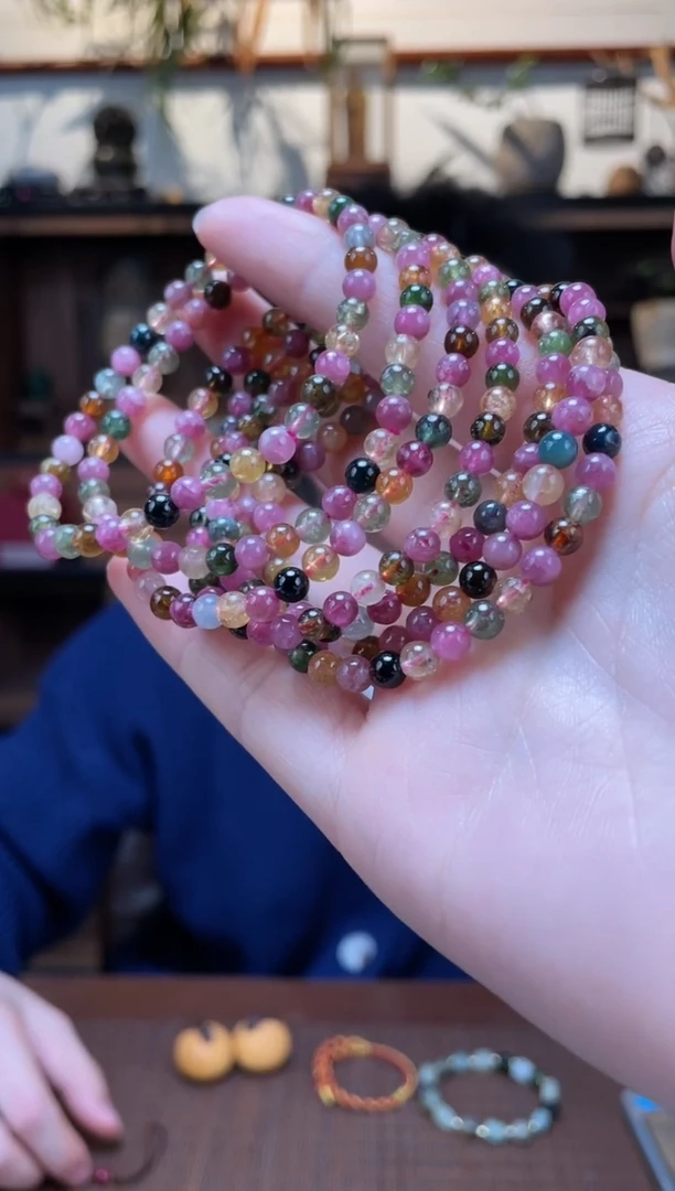 【闪购商品】碧玺手串未镶嵌碧玺手串*8ZD多样性发一