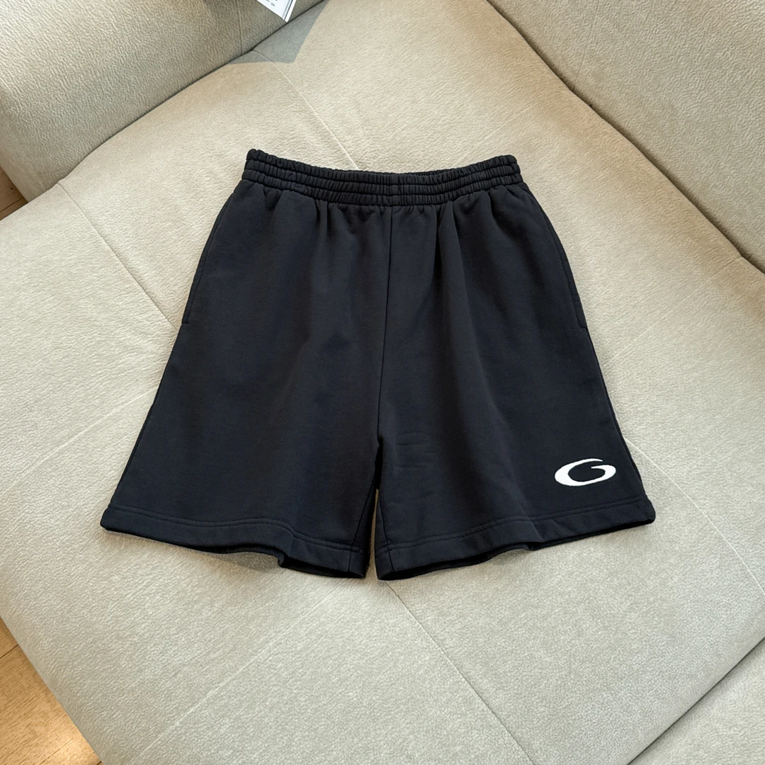 【SUNTEEZA】小太阳Basketball系列圆圈刺绣宽松运动裤短裤男女款