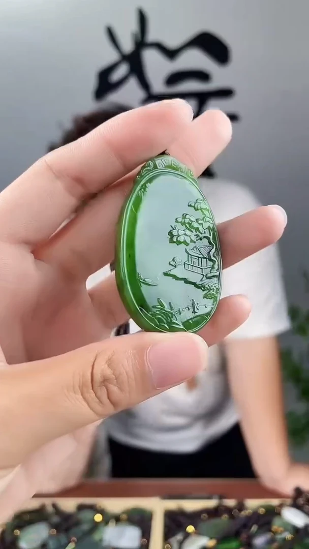 和田玉未镶嵌颈饰拍一发一，多样性发货