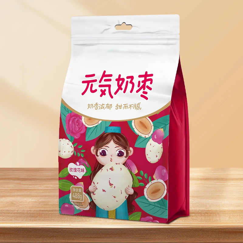 元気玫瑰花奶枣每袋488克口味不挑