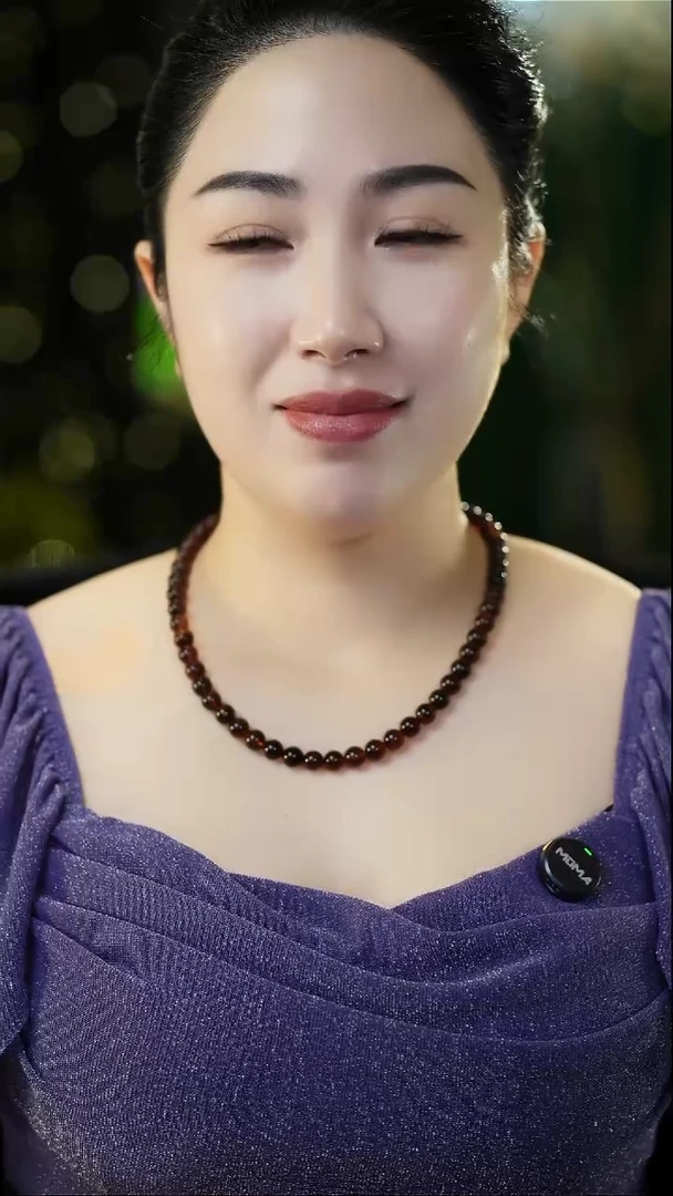 琥珀项链未镶嵌9mm灵草珀妈妈链