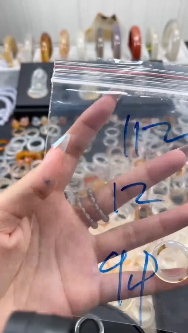 玛瑙/玉髓戒圈未镶嵌112