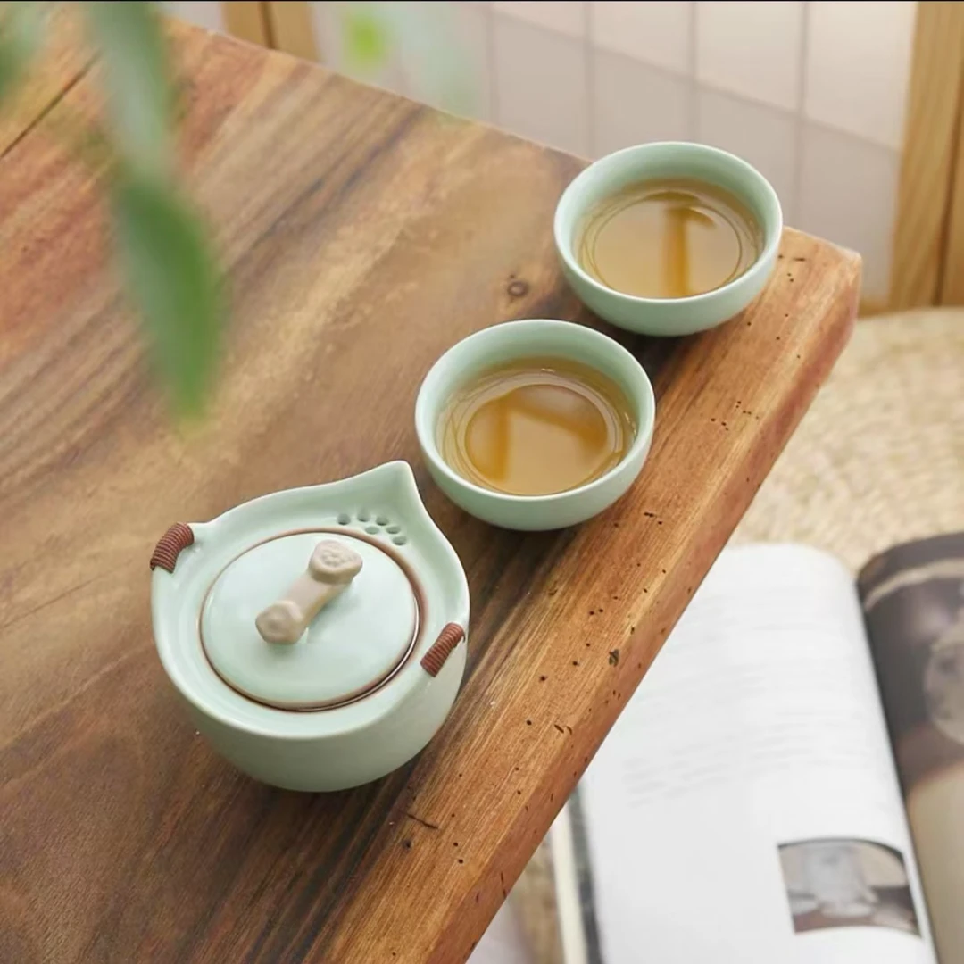 【闪购链接】瓷制品S11111如意天青旅行套