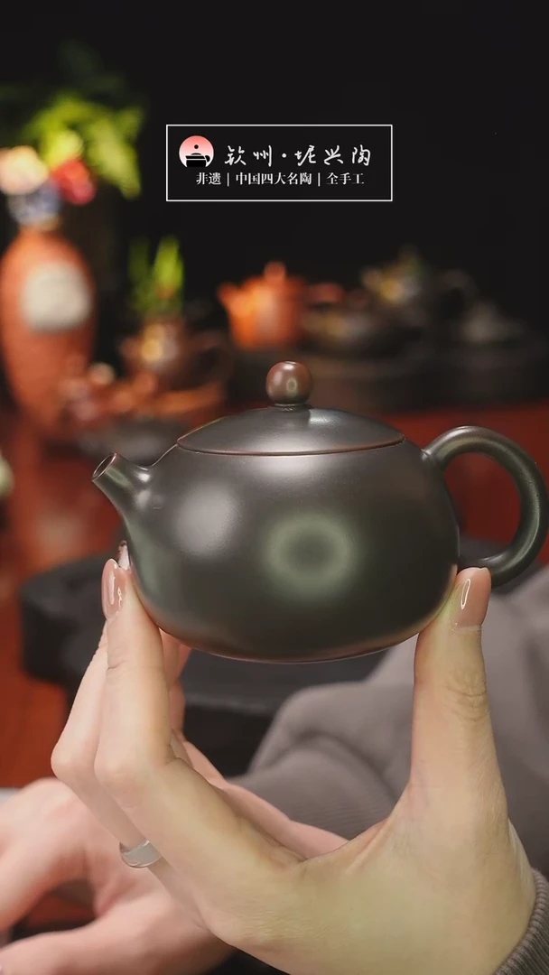 【闪购商品】壶120cc素西施壶 坭兴陶茶壶