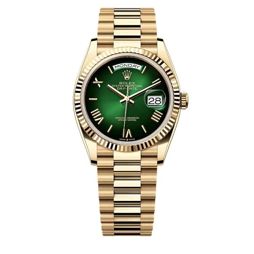 99新 Rolex/劳力士 烟熏绿128238/36mm/2024.6.7全套