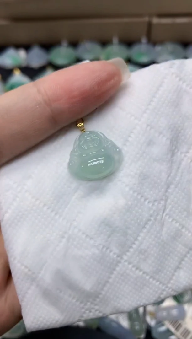 颈饰18K金镶嵌翡翠 11111111111
