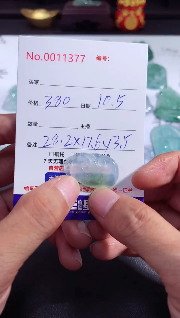 颈饰未镶嵌翡翠如意