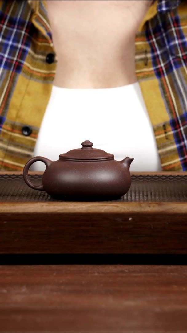 茶壶紫砂五号井底槽青寒江170CC