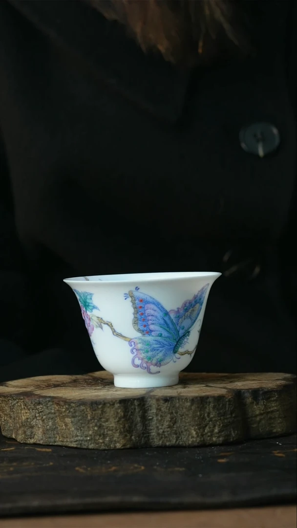 【闪购商品】杯景德镇陶瓷善听斗彩