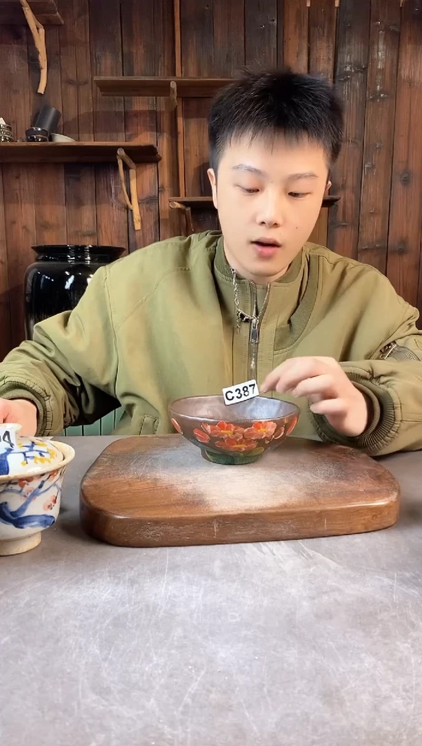 碗387，手工手绘，超值陶瓷