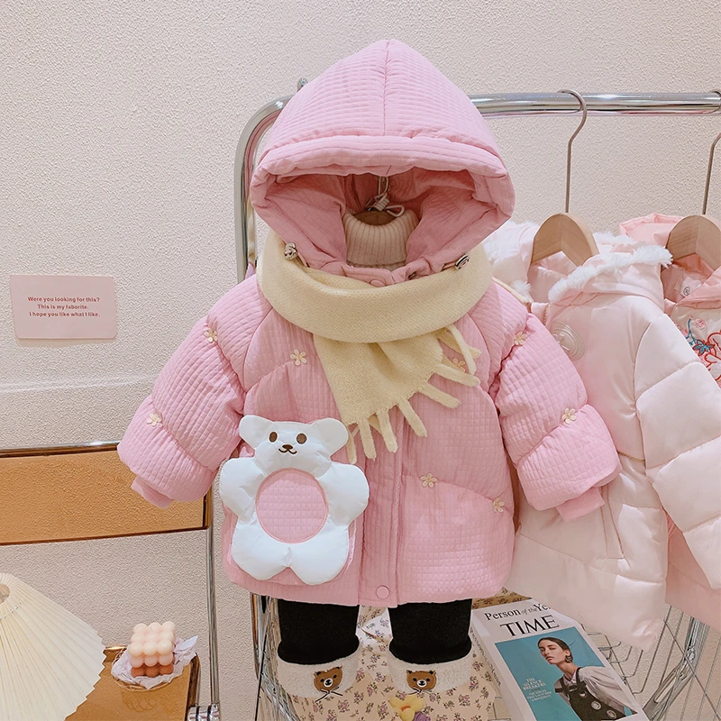 女宝宝手塞棉花朵棉服~4522DZ60