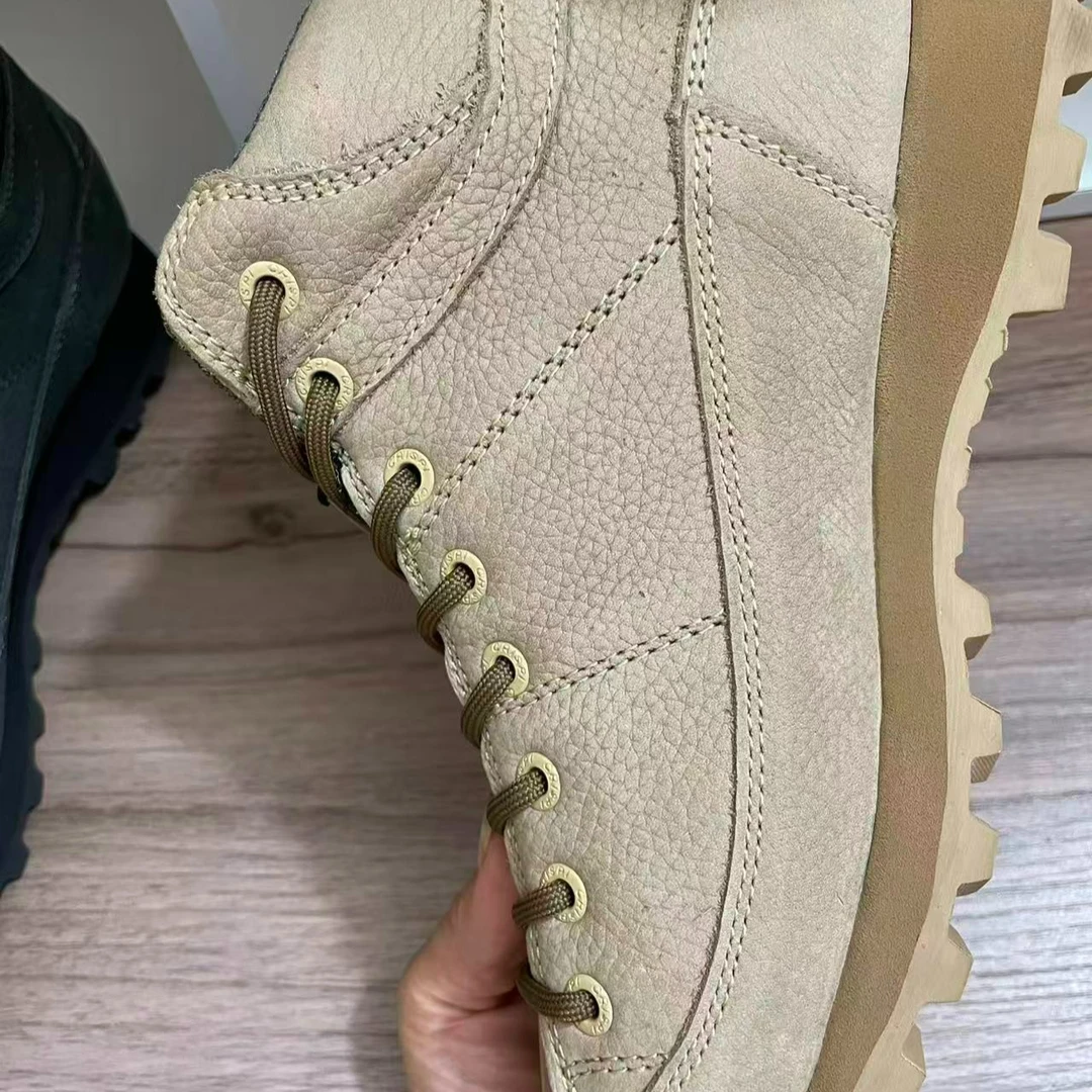 男士中帮真皮户外防水鞋透气耐磨舒适登山徒步时尚登山鞋男款女款