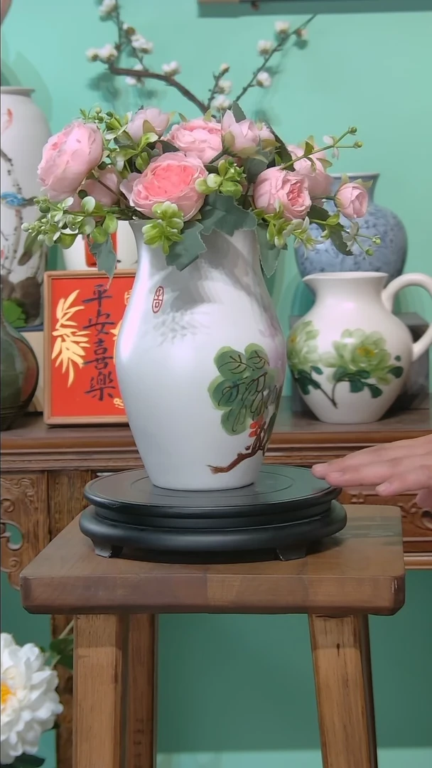 摆件景德镇源头工厂手工无孔水培花瓶