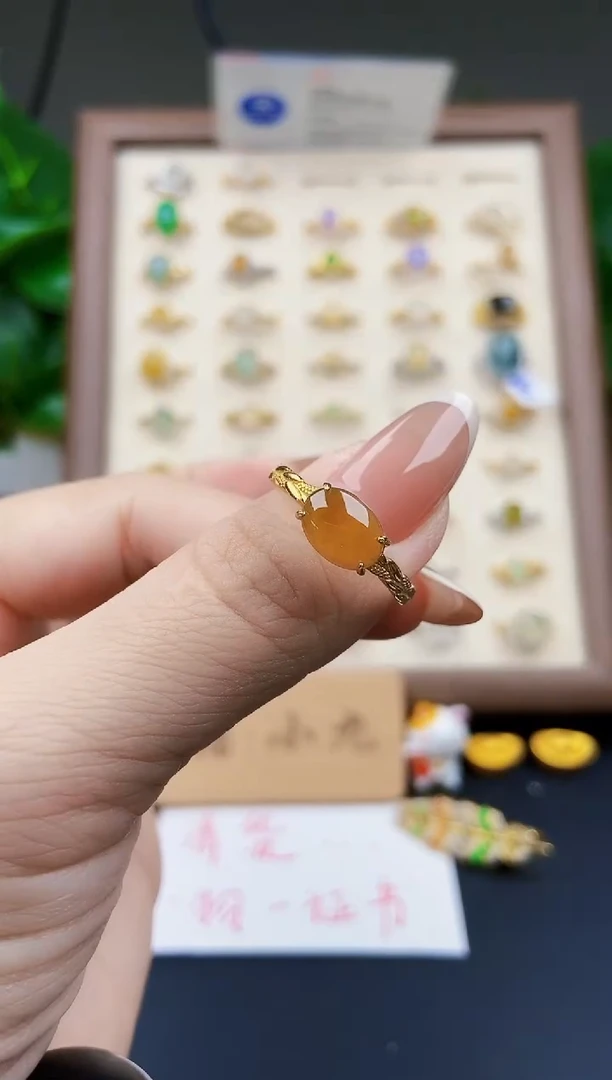 银S925镶嵌戒指翡翠12