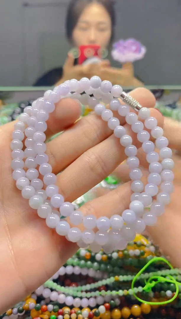 颈饰未镶嵌翡翠5MM/U/翡翠A货，一件也是批发价