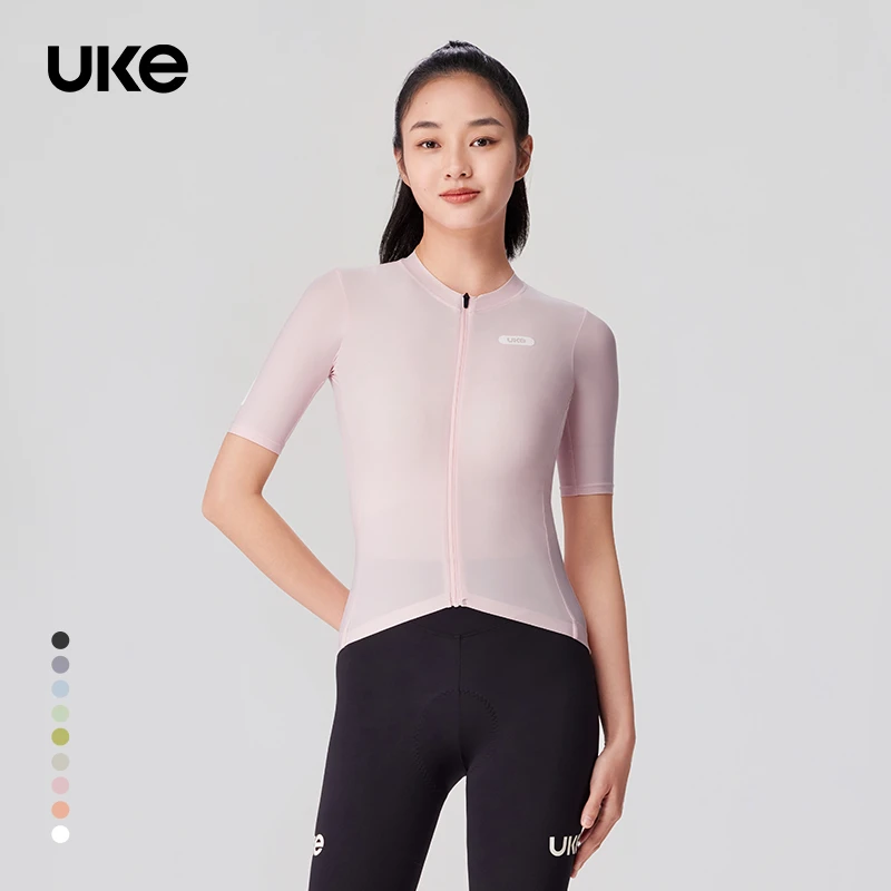 UKE女款短袖骑行服高弹时尚紧身舒适休闲透气贴身速干防晒 梦远