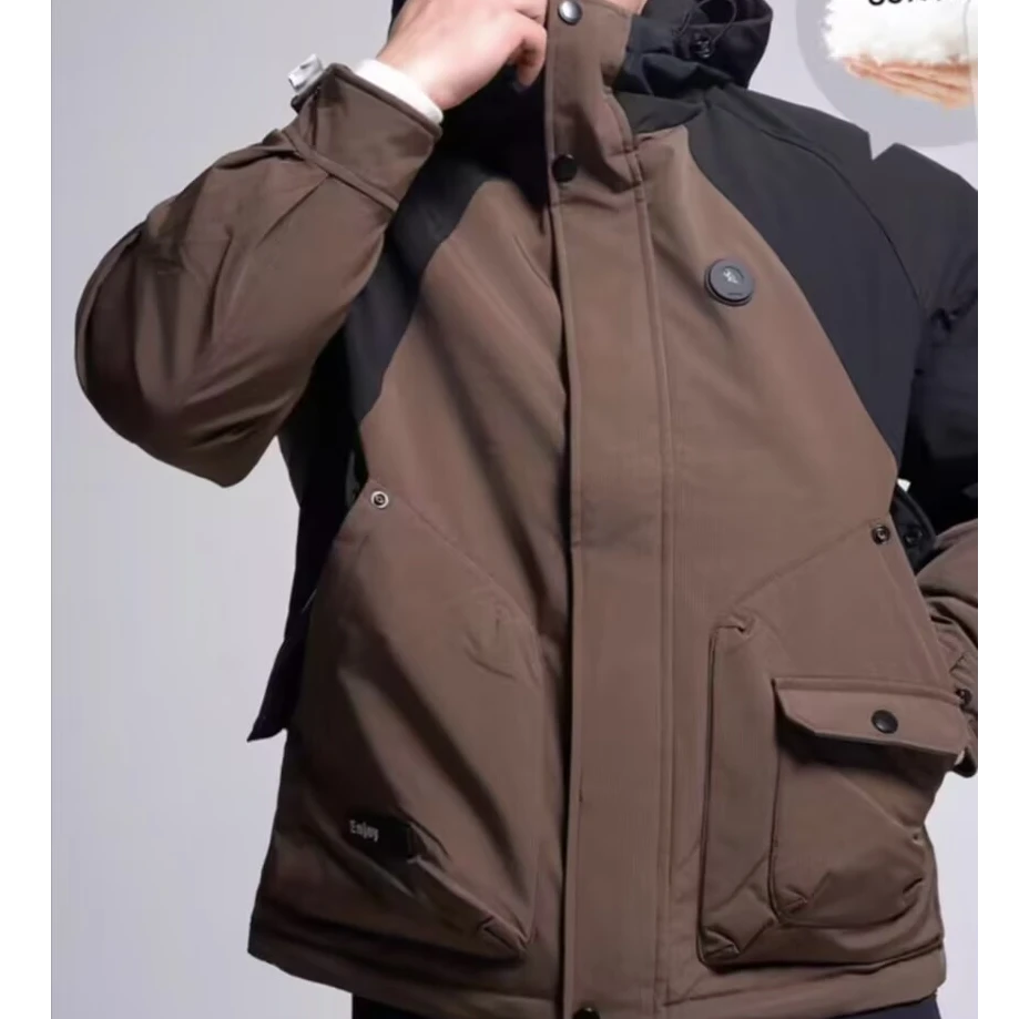 丰硕家  新款连帽时尚羽绒服防水冲锋衣版