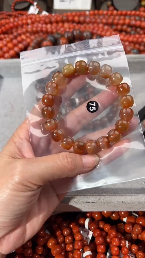 南红玛瑙手串未镶嵌11