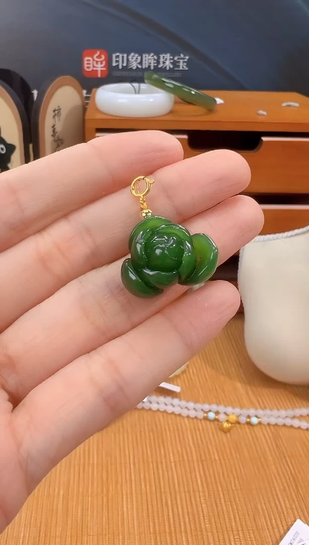 颈饰银S925镶嵌和田玉多样性拍一发一 cg