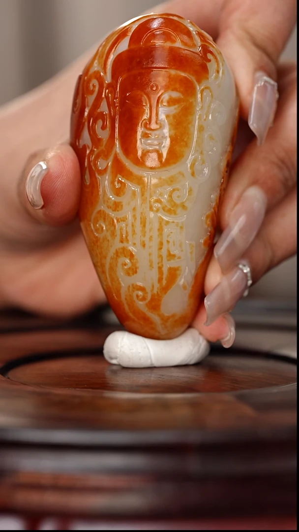 未镶嵌和田玉挂件三圣