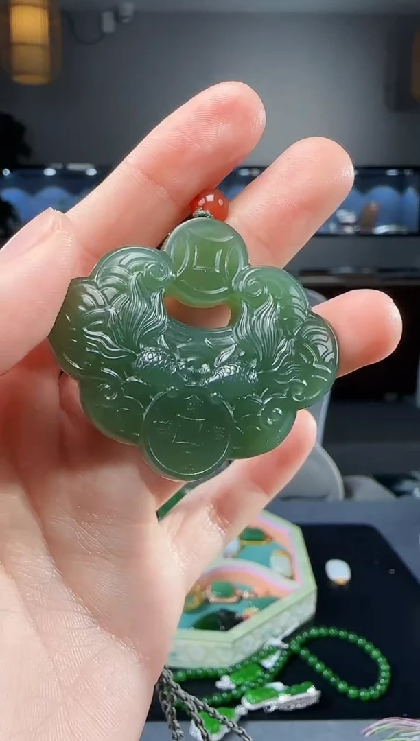 【闪购商品】和田玉吊坠(不含链)未镶嵌1