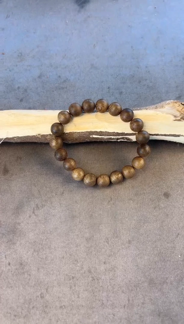 沉香沉香碎屑芽庄白奇10圆珠单圈沉14克+多样性发一