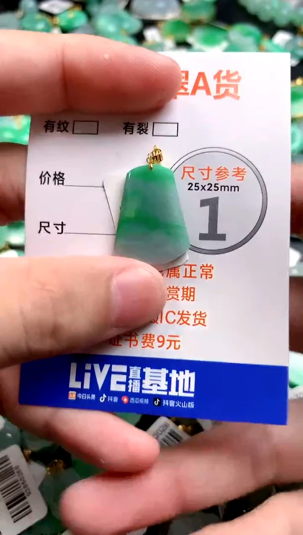 颈饰18K金镶嵌翡翠0650952911