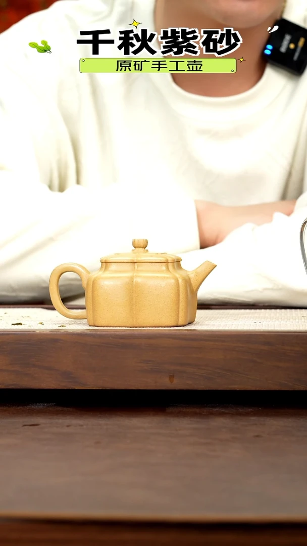【闪购商品】紫砂茶壶筋纹德钟170cc