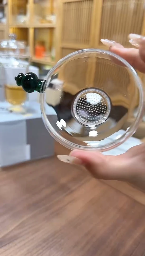 墨绿色茶漏