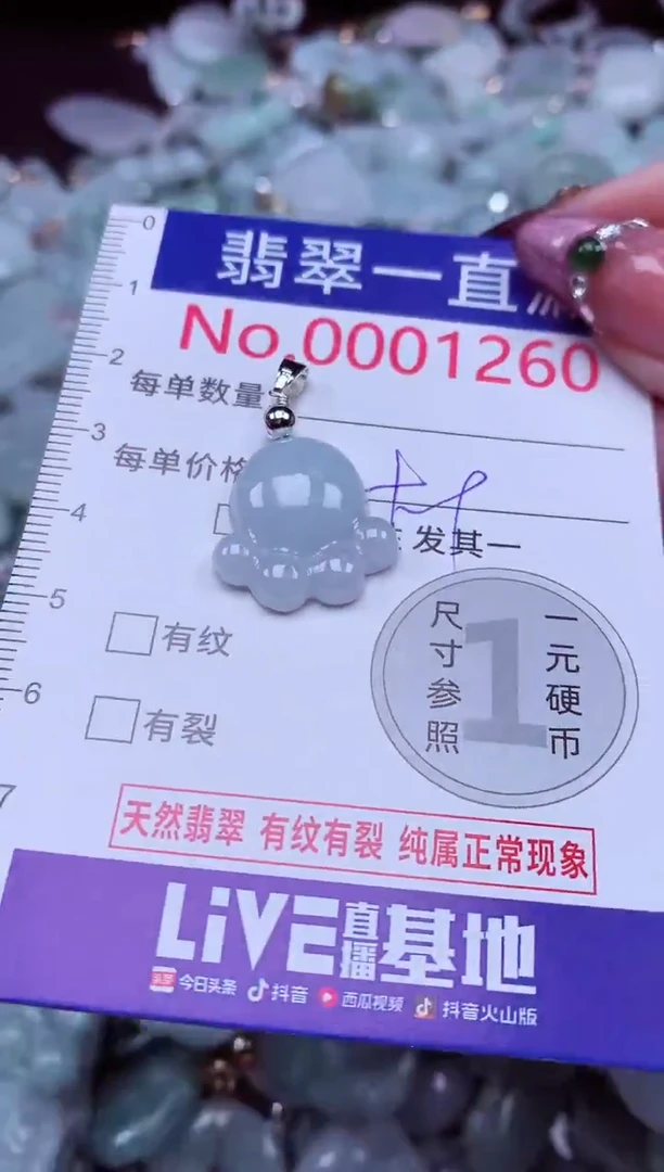 吊坠(不含链)未镶嵌翡翠1260